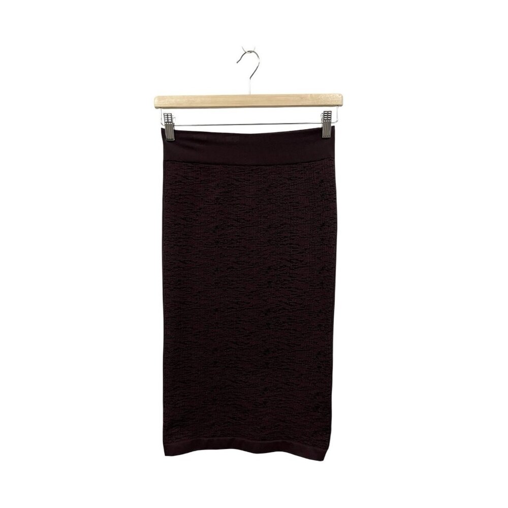 Wolford Arrow Poison Pencil Skirt Size S Small in Chateau Black Purple